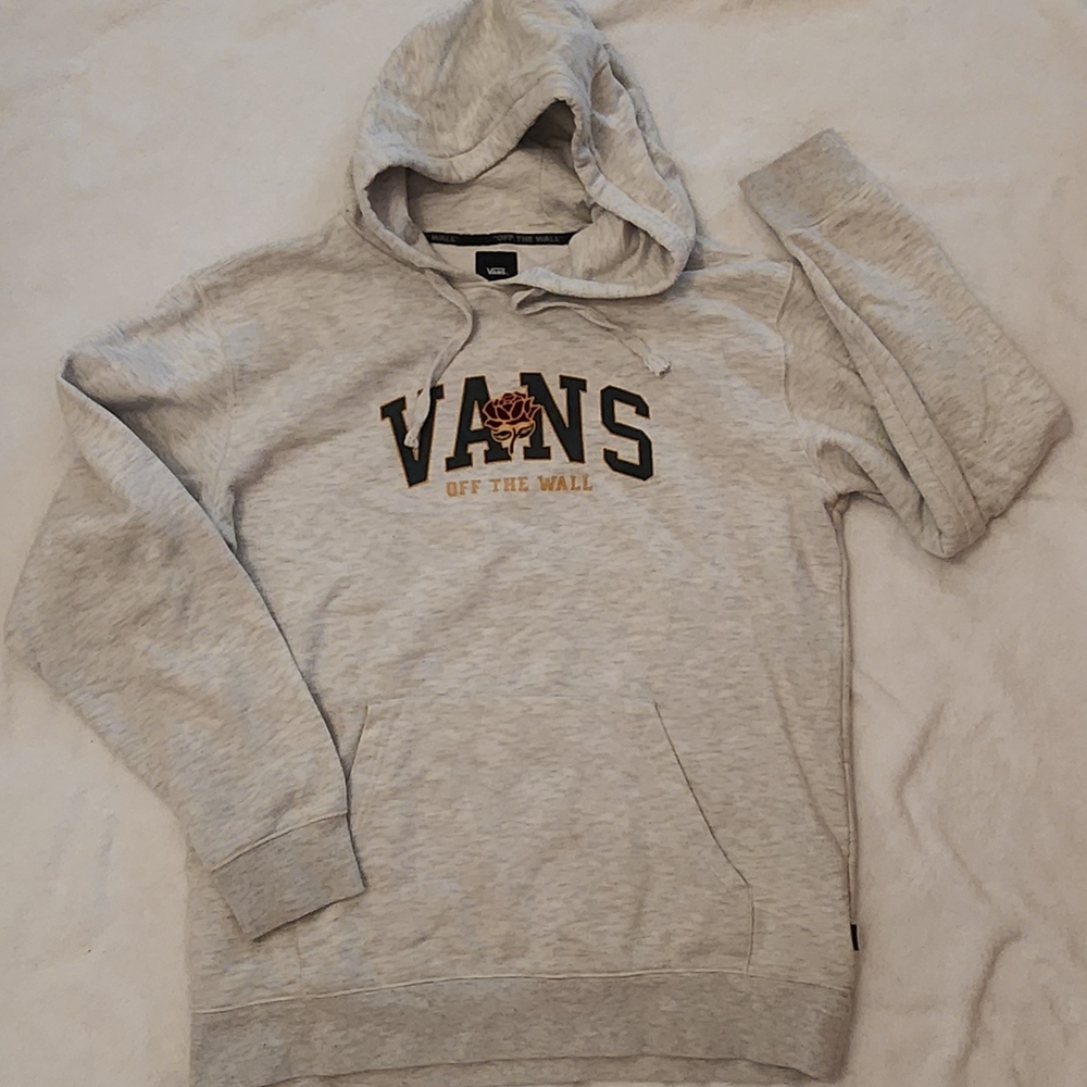 Vans Light Gray Hoodie with Logo